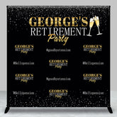Lofaris Goodbye Tension Step Repeat Custom Retirement Backdrop